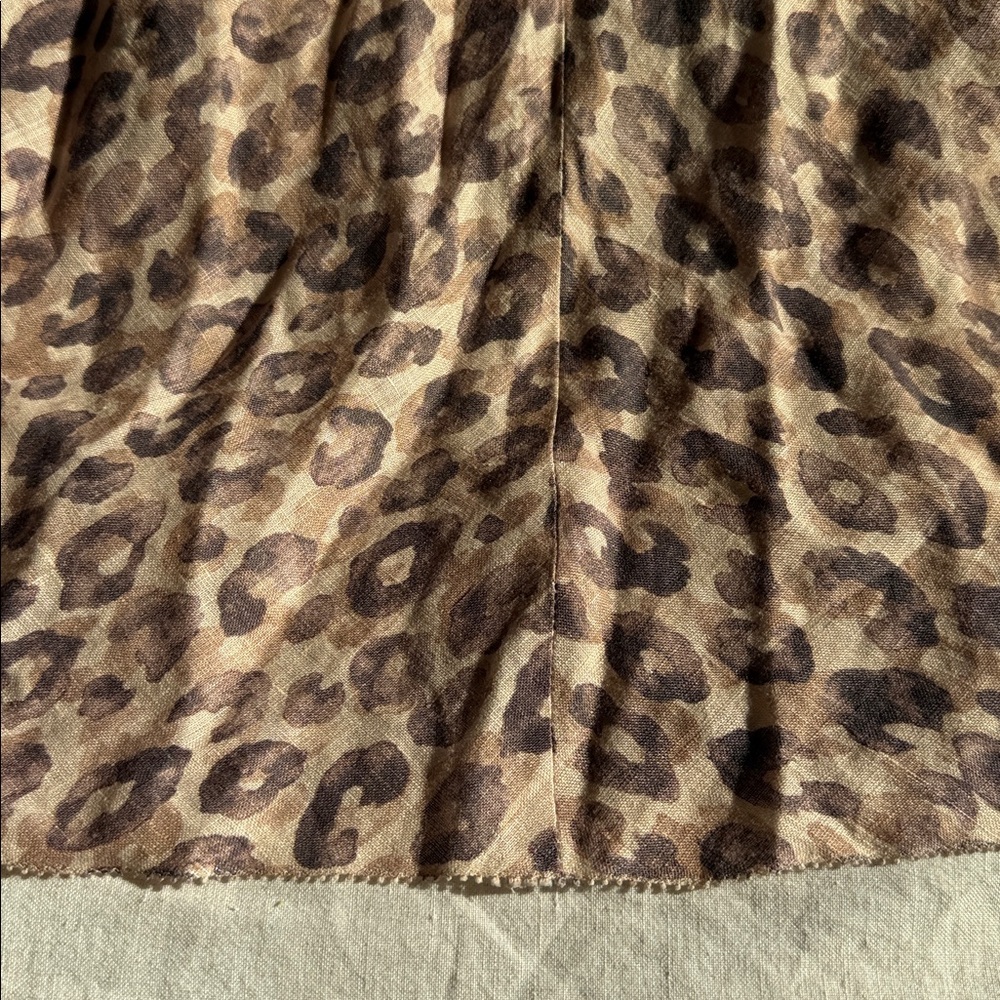 Zimmermann Women's Melody Strapless Maxi Dress In Leopard Size 1 π 100% linen π - Picture 5 of 11